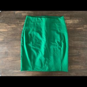 Green express pencil skirt